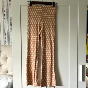 Aerie high waisted ribbed flared pants